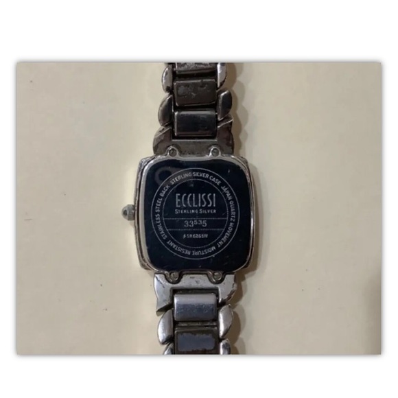 Ecclissi 33535 Sterling Silver Women Watch Japan Quartz Movement Vintage - Picture 5 of 8